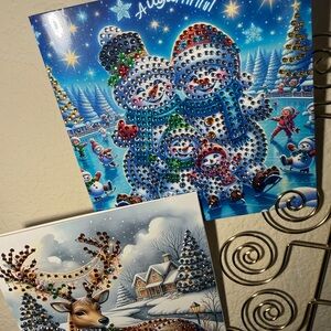 Holiday Diamond Art Christmas cards multi